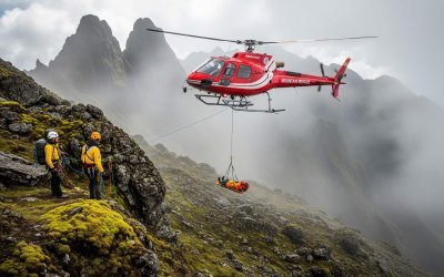 Helicopter Rescue at the Rwenzori Mountains