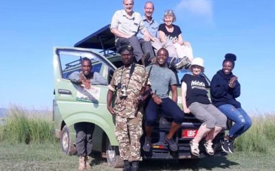 Join a safari group in Uganda