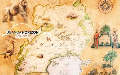 Map of Uganda - Uganda Horizon Safaris
